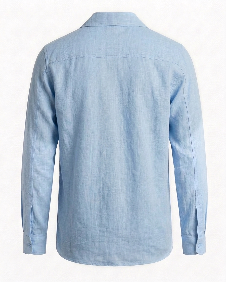 Shirt — Sky blue  Cuban Linen